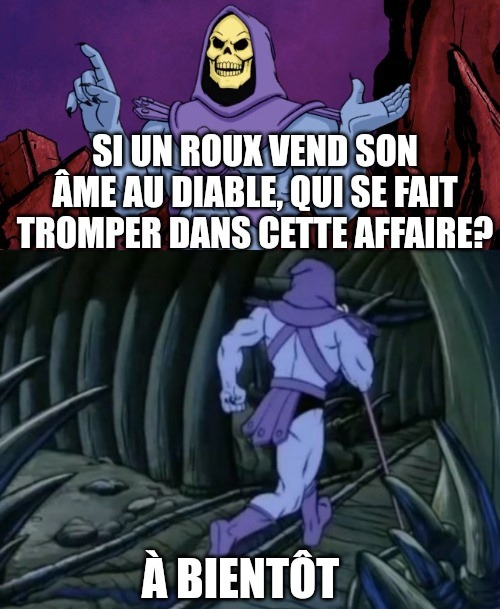 Quand un roux brûle ça sent le roussi.... - meme