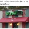I believe this may be an Italian place... Just a guess