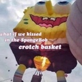 spongebob crotch basket