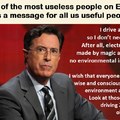 Colbert is our better, so we should shut up and obey!
