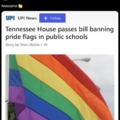 Tennessee House passes bill banning pride flags in public schools