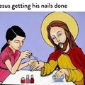 Jesus and his nails.