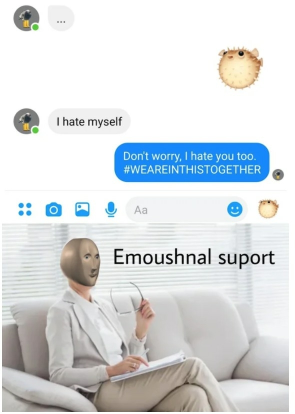 Emoushnal suport - meme