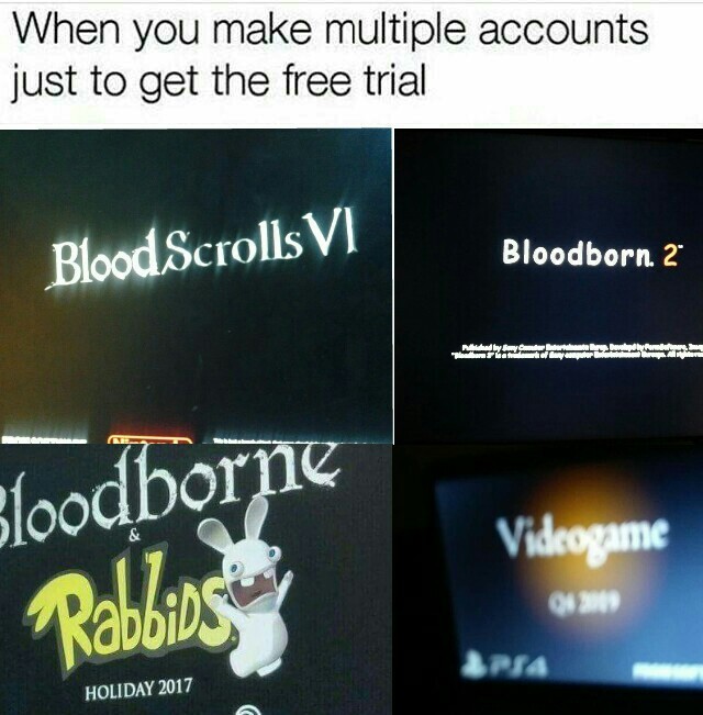can't wait for bloodborne and rabbits - meme