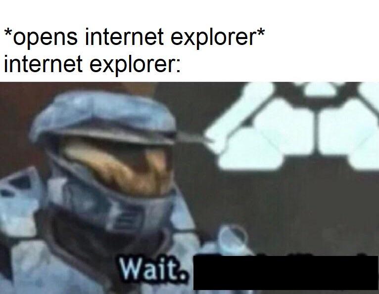 internet Explorer trava em qualquer pc - meme