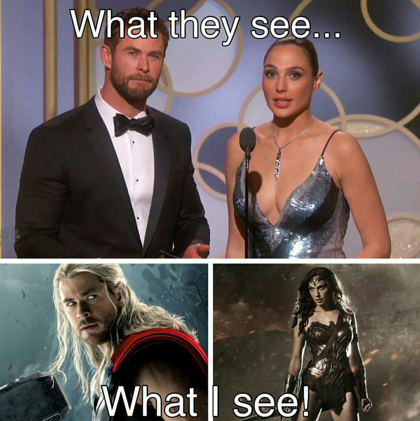 Thor vs wonder woman, who'd win? - meme