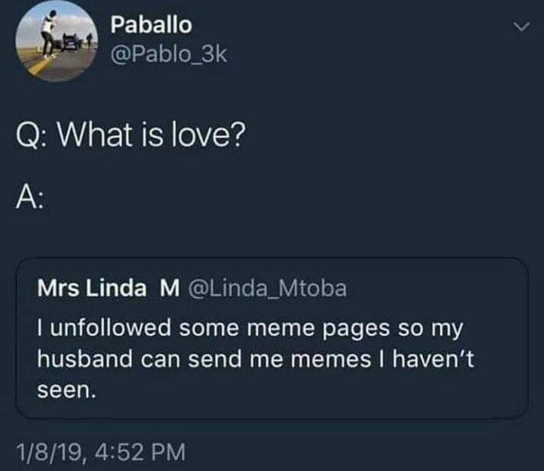 That's true love right there - meme