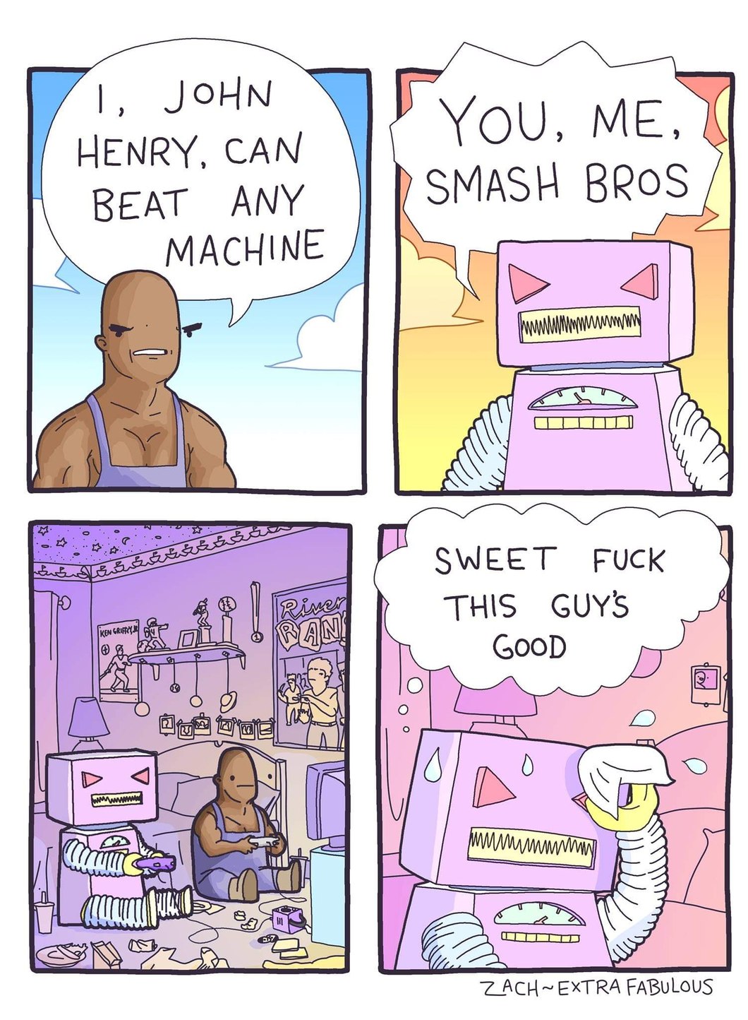 He can beat any machine - meme