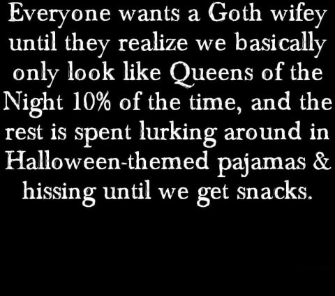 Goth wife - meme
