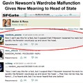 Gavin Newsom Wardrobe Malfunction