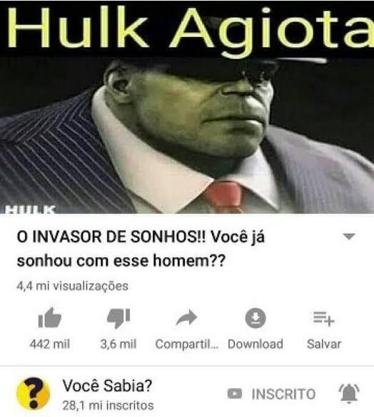 Hulk agiota - meme