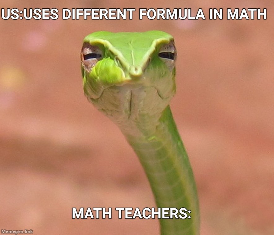 Math Teachers Be Like - meme