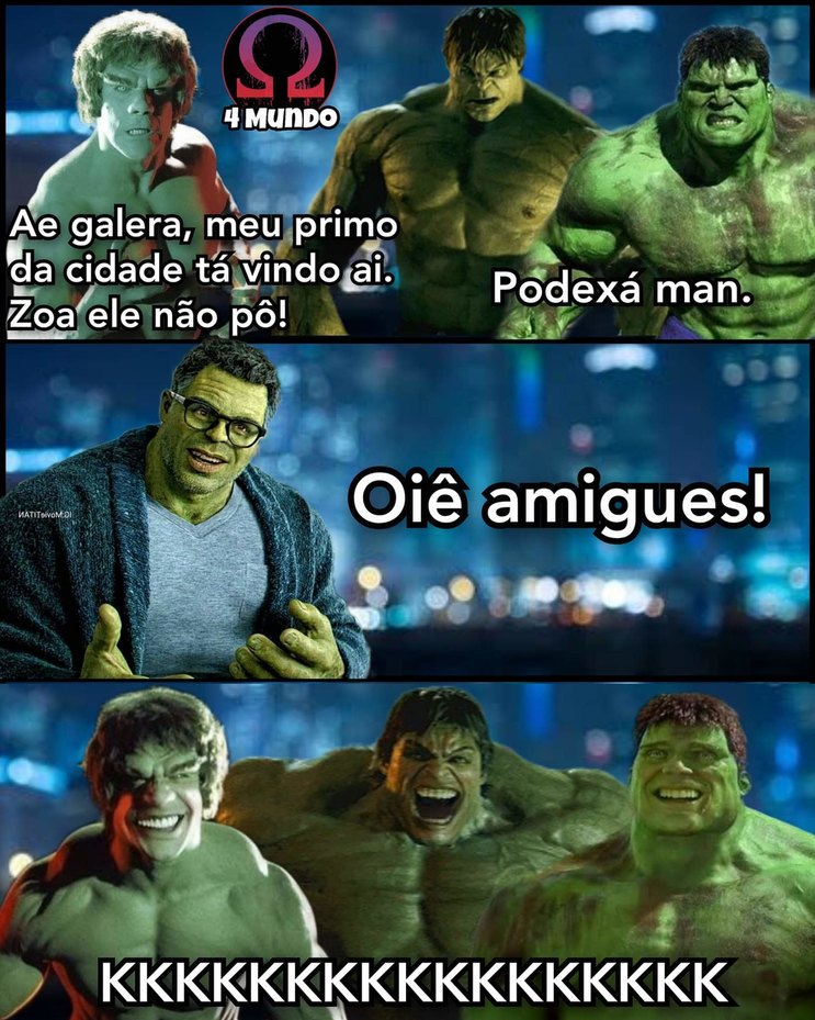 Hulk atual é bicha demais - meme