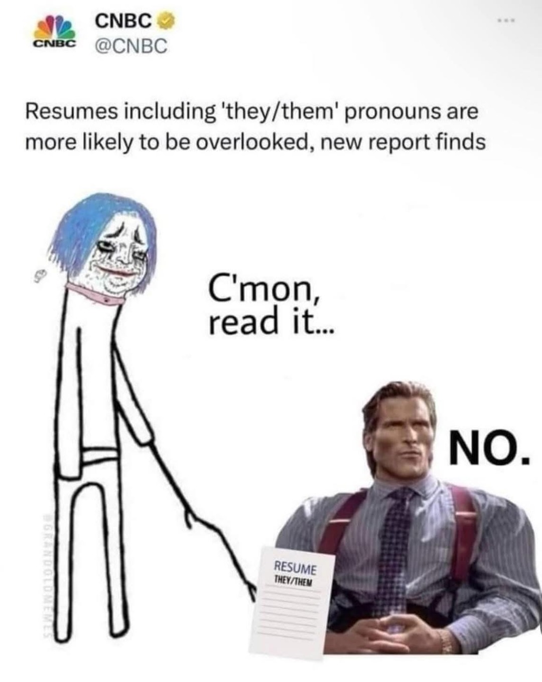 How about no - meme