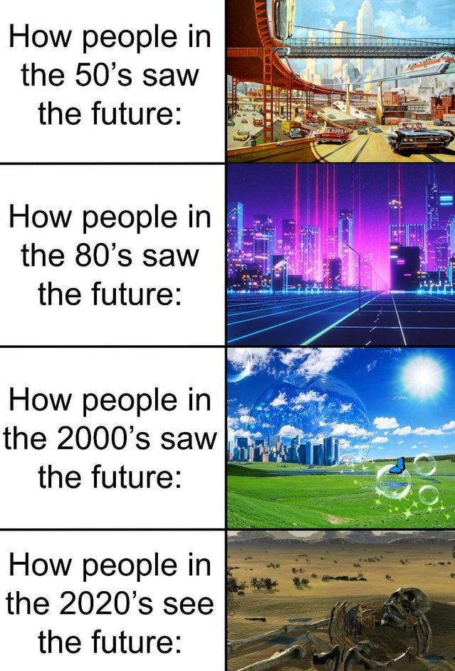 How each generation imagined the future - meme