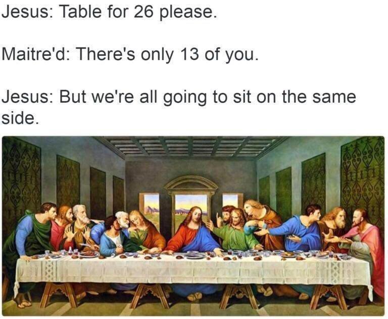 Jesus is the bread - meme
