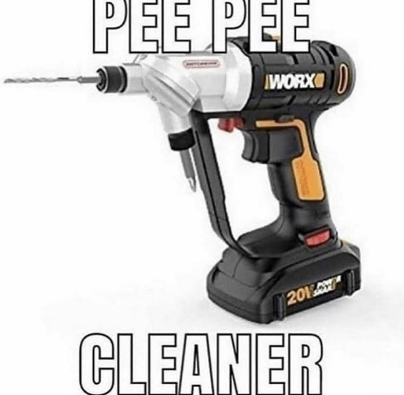 pee pee clean now - meme