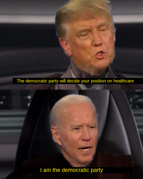 My favorite part of the debate. I hope you appreciate this OC. I cropped the faces out of the actual debate scene and everything. - meme