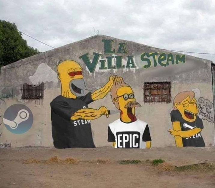 Steam es mejor que epic games - meme