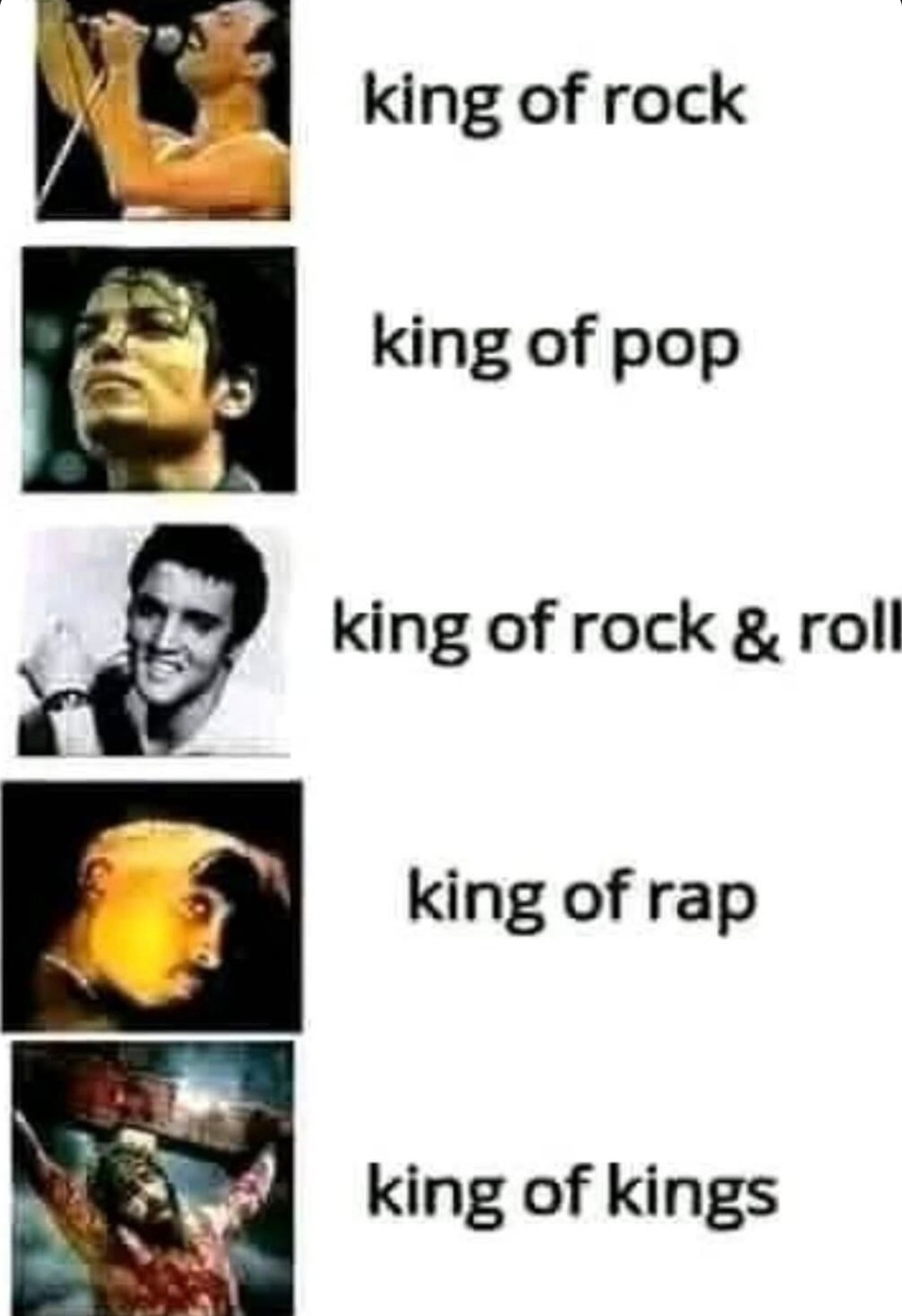 The royal family of every music genre just dropped - meme