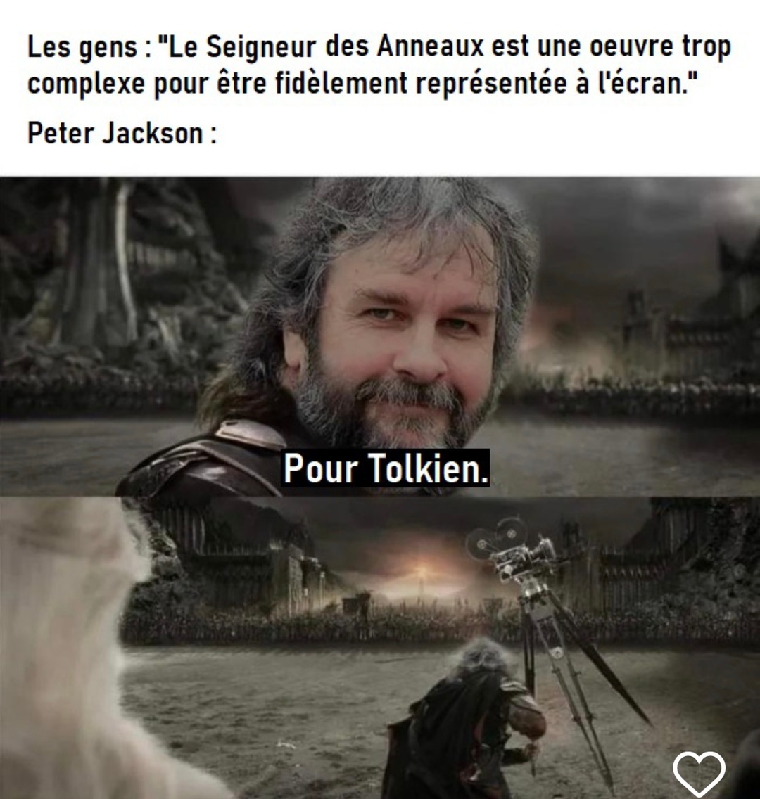 Peter Jackson a dit non au doute - meme