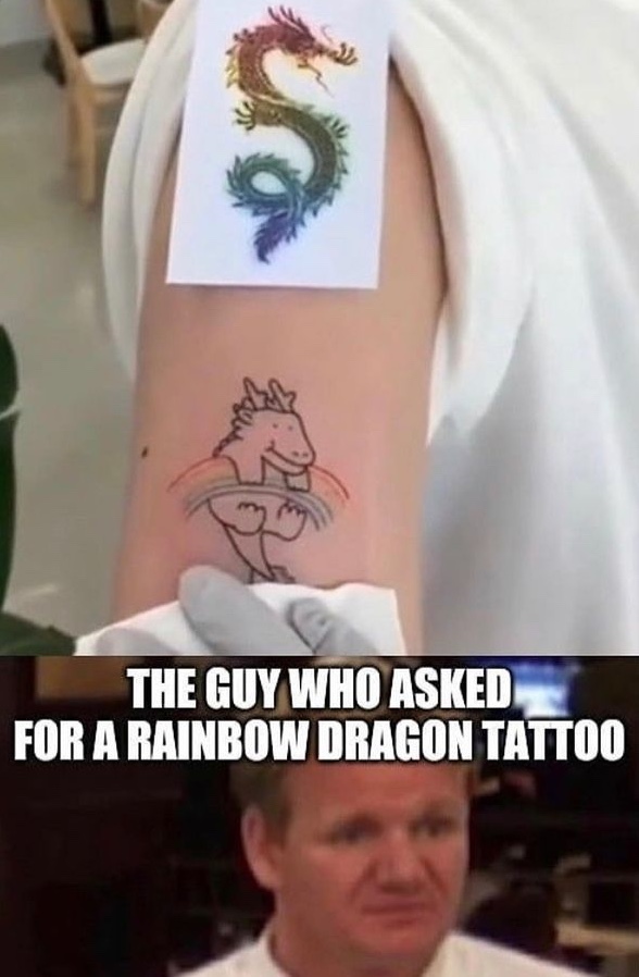 I don’t like tattoos but still pretty cool - meme