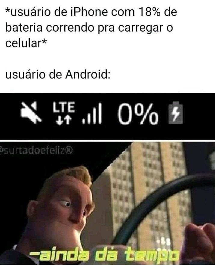 Android e só o sistema operacional galerinha, eu sei - meme