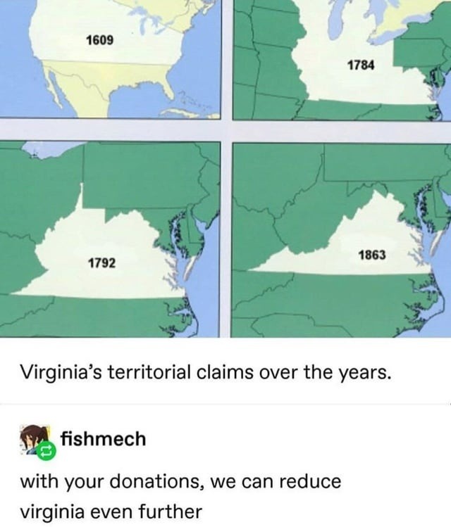 With your help, we can reduce Virginia again - meme
