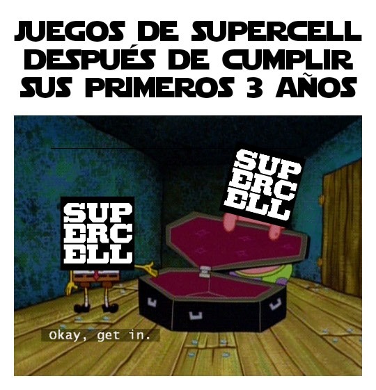 Supercell matando con actualizaciones mierderas sus juegos - meme