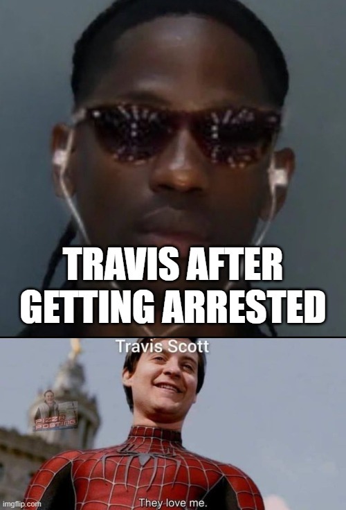 Travis Scott arrested meme