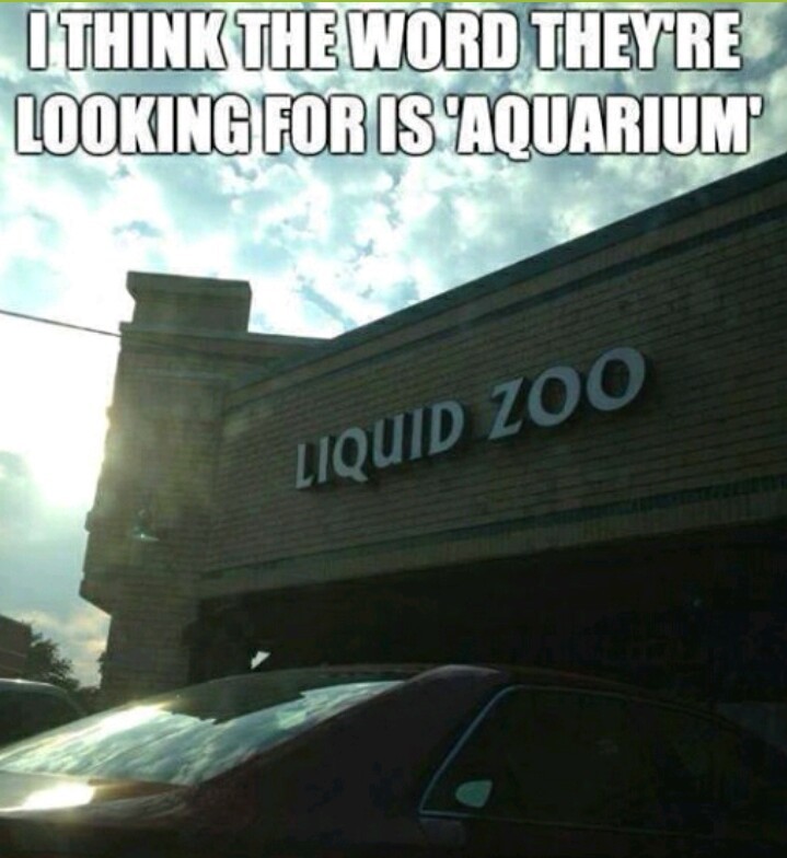 Liquid zoos these days - meme