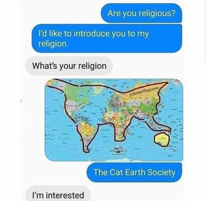 cat earth - meme