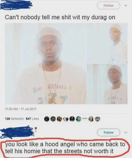 hood angel - meme