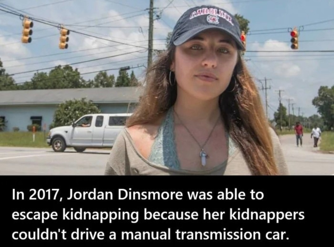 Manual transmission saves lives, confirmed - meme
