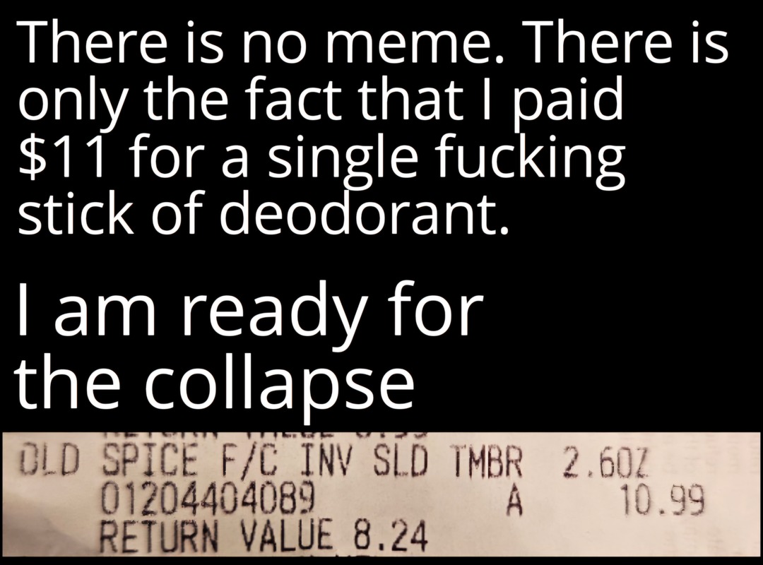 I'd rather fucking stink - meme