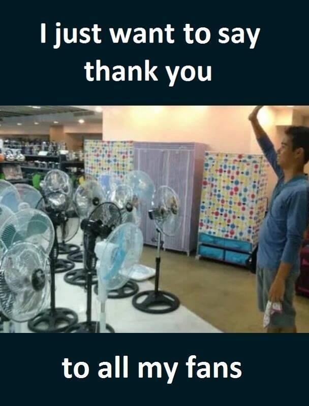 Thank you to all my fans - meme