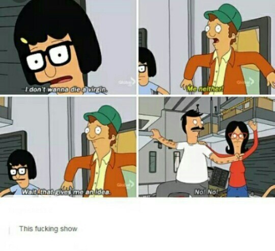 Tina is a freak haha - meme