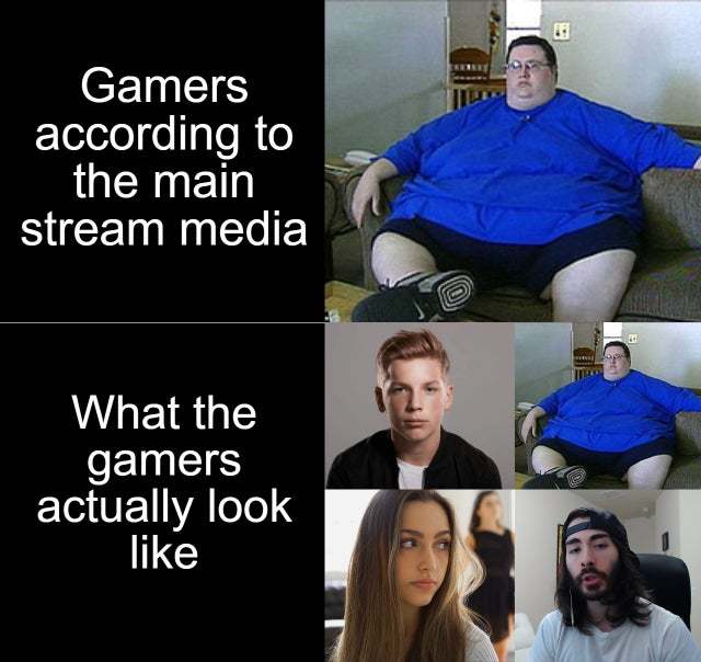 How gamers actually look like - meme