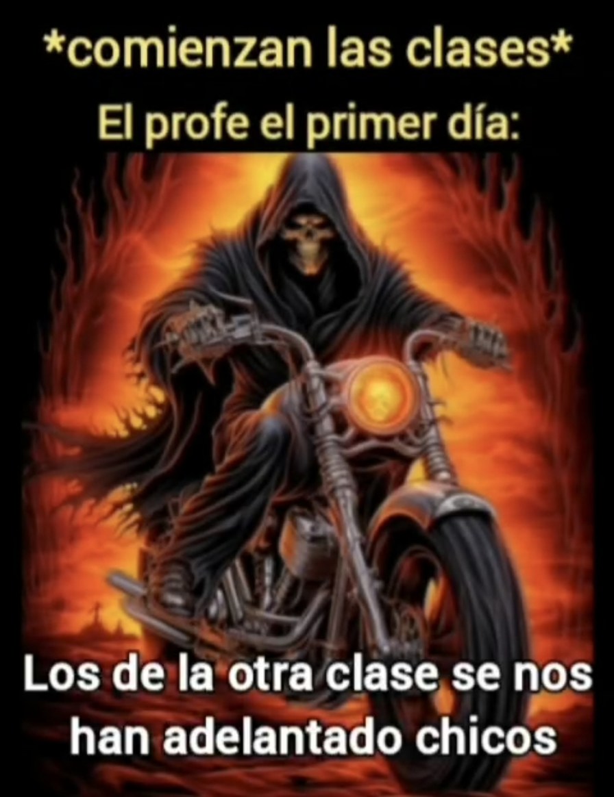 Primer día de clase y ya hay guerra entre cursos - meme
