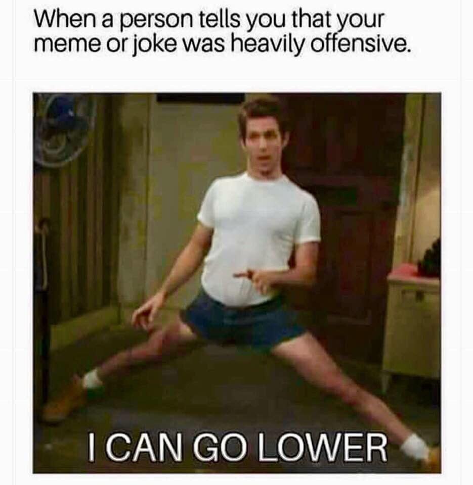 I can go lower - meme