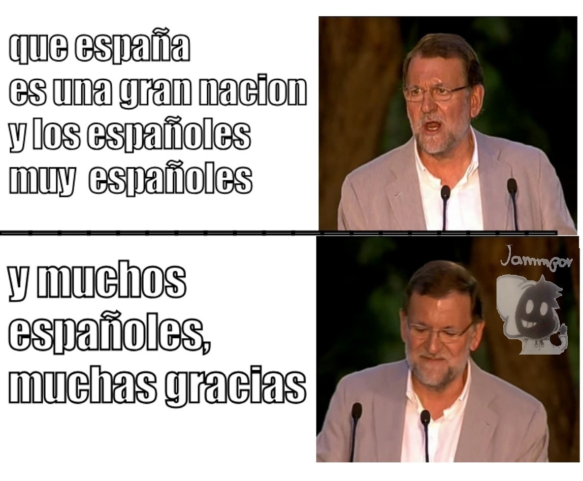 Rajoy y los españoles - meme