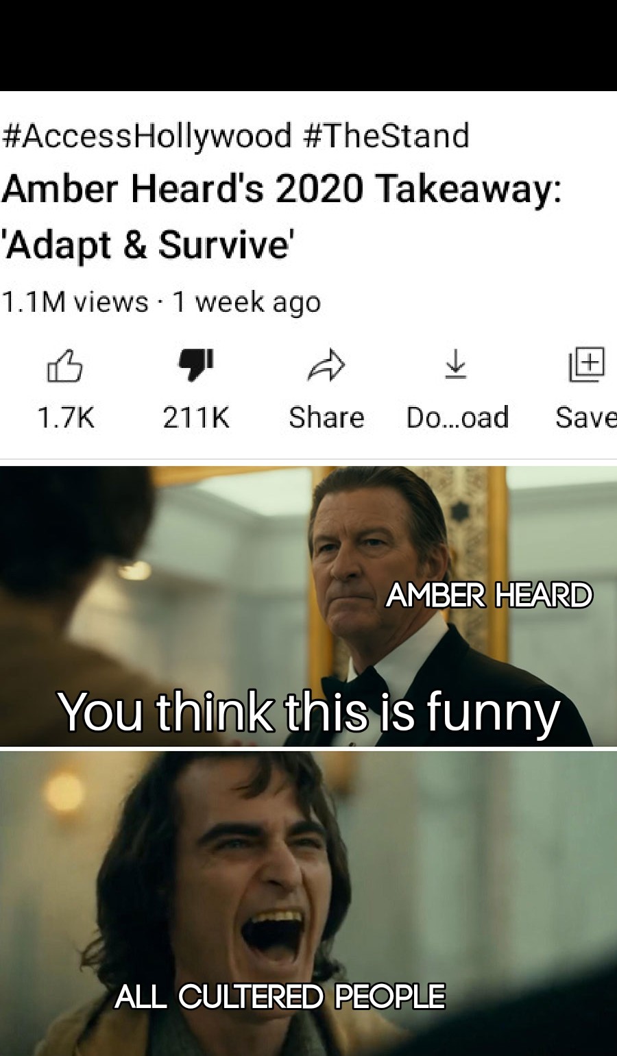 Fuck amber Heard - meme