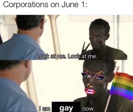 Corporations on June 1 - meme