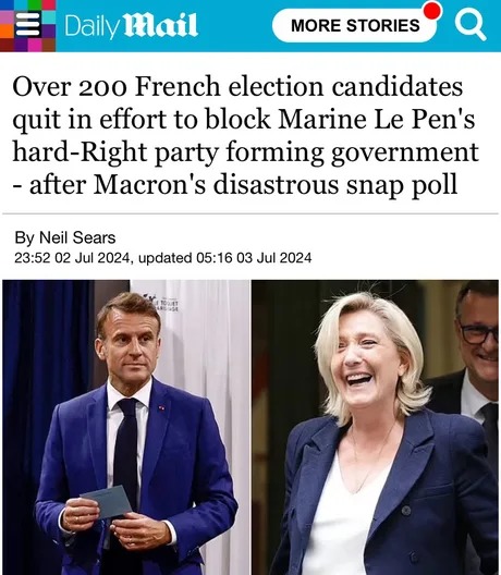 Macron failure - meme