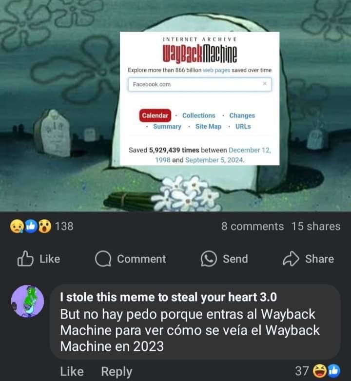 Por si las dudas, la página aún no cerró. - meme