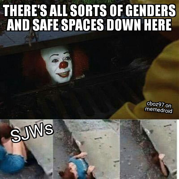 Pennywise has safe spaces - meme