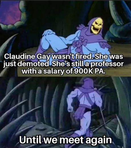 Claudine Gay update - meme