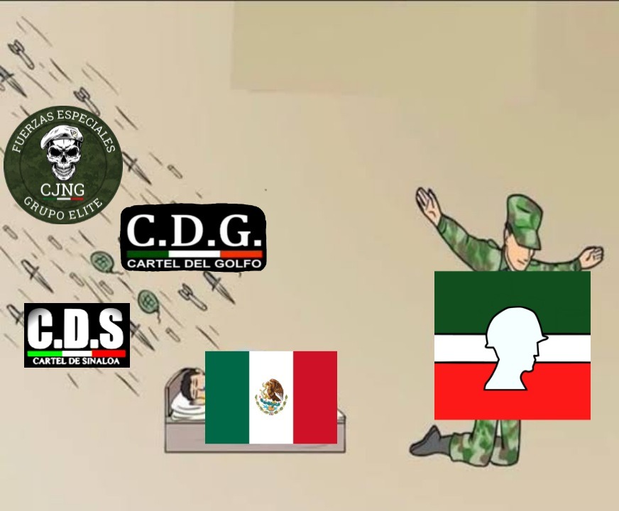 Ejército mexicano be like: - meme