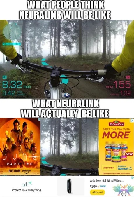 neuralink experience meme