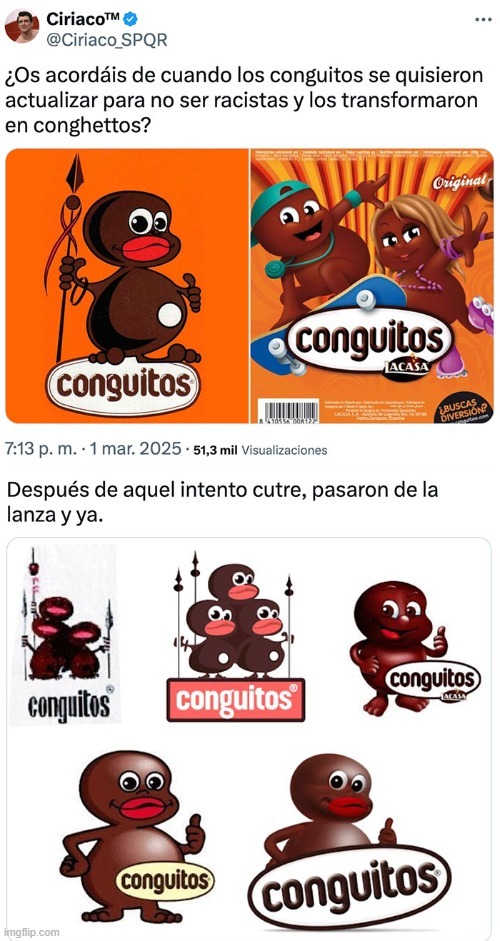 Meme del rebranding de Conguitos